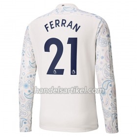 Manchester City Ferran Torres 21 Ausweich Trikotsatz 2020/21 Langarm